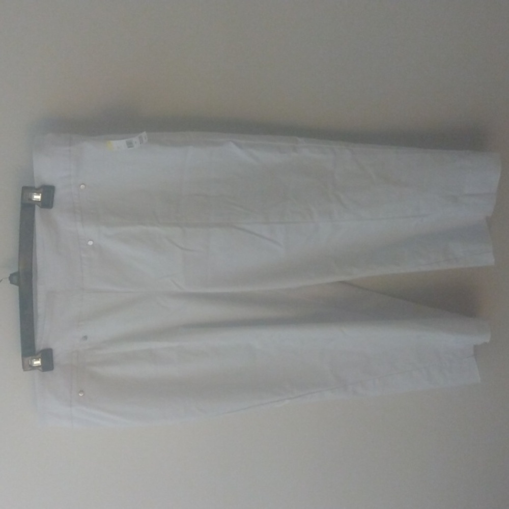 Cropped White Jeans size 22W by Simply Emma